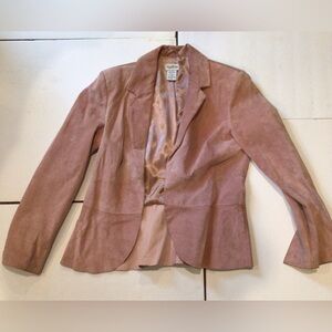 Together- Pink Suede Blazer